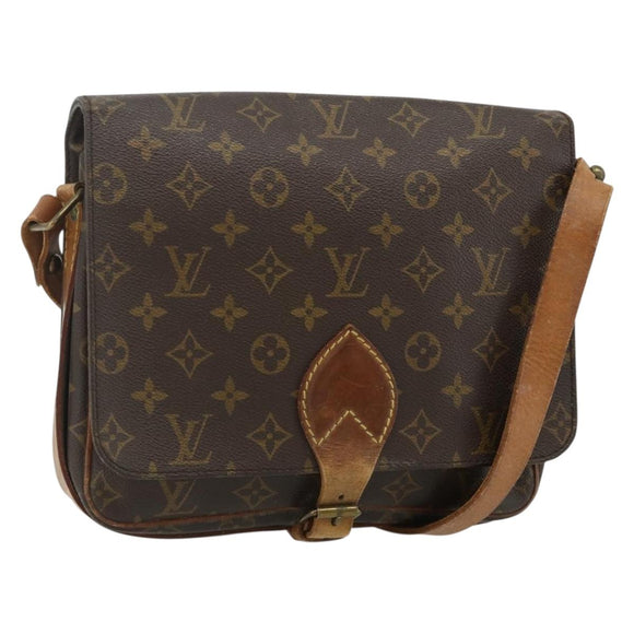 LOUIS VUITTON Monogram Cartouchiere GM Shoulder Bag M51252 LV Auth 178198