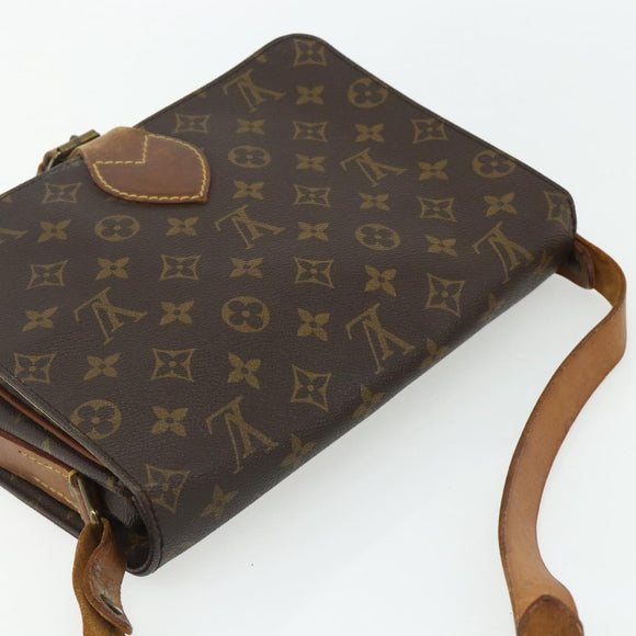 LOUIS VUITTON Monogram Cartouchiere GM Shoulder Bag M51252 LV Auth 178198