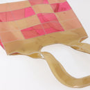 CHANEL Choco Bar Tote Bag Vinyl Beige CC Auth 178201-6