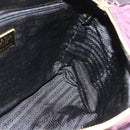 PRADA Chain Tote Bag Nylon Purple Gold Auth 178202-19