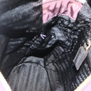 PRADA Chain Tote Bag Nylon Purple Gold Auth 178202-20