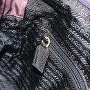 PRADA Chain Tote Bag Nylon Purple Gold Auth 178202-21