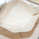 CHANEL Hand Bag Canvas White Silver CC Auth 178204A-20