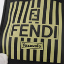 FENDI Hand Pouch Polyester Black Gold Auth 178209-14