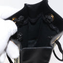 FENDI Hand Pouch Polyester Black Gold Auth 178209-17