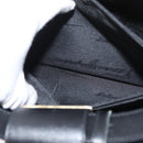Salvatore Ferragamo Gancini Shoulder Bag Leather Black Gold Auth 178211A-25