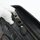 GUCCI GG Canvas Guccissima Shoulder Bag Leather Black Silver 322080 Auth 178212-14