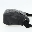 GUCCI GG Canvas Guccissima Shoulder Bag Leather Black Silver 322080 Auth 178212-5