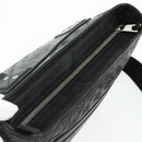 GUCCI GG Canvas Guccissima Shoulder Bag Leather Black Silver 322080 Auth 178212-6