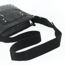 GUCCI GG Canvas Guccissima Shoulder Bag Leather Black Silver 322080 Auth 178212-7