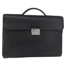 GUCCI Business Bag Leather Black Silver 268113 Auth 178213A-1