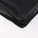 GUCCI Business Bag Leather Black Silver 268113 Auth 178213A-13