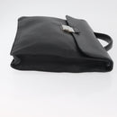 GUCCI Business Bag Leather Black Silver 268113 Auth 178213A-4