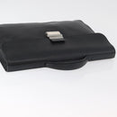 GUCCI Business Bag Leather Black Silver 268113 Auth 178213A-6