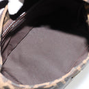 FENDI Zucca Canvas Mamma Baguette Shoulder Bag Black Brown Auth 178214-11