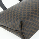 CELINE Macadam Canvas Hand Bag PVC Leather Black Gold Auth 178219A-14