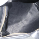 CELINE Macadam Canvas Hand Bag PVC Leather Black Gold Auth 178219A-11