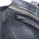 CELINE Macadam Canvas Hand Bag PVC Leather Black Gold Auth 178219A-20