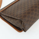 CELINE Macadam Canvas Shoulder Bag PVC Leather Brown Gold Auth 178220A-13