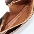 CELINE Macadam Canvas Shoulder Bag PVC Leather Brown Gold Auth 178220A-20