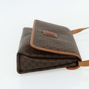 CELINE Macadam Canvas Shoulder Bag PVC Leather Brown Gold Auth 178220A-5