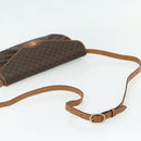 CELINE Macadam Canvas Shoulder Bag PVC Leather Brown Gold Auth 178221A-7