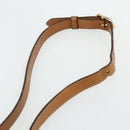 CELINE Macadam Canvas Shoulder Bag PVC Leather Brown Gold Auth 178221A-8