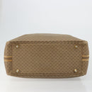 GUCCI Micro GG Supreme Web Sherry Line Boston Bag PVC Beige Gold Auth 178224-11