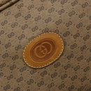 GUCCI Micro GG Supreme Web Sherry Line Boston Bag PVC Beige Gold Auth 178224-16