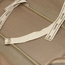 GUCCI Micro GG Supreme Web Sherry Line Boston Bag PVC Beige Gold Auth 178224-25