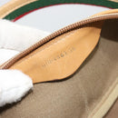 GUCCI Micro GG Supreme Web Sherry Line Boston Bag PVC Beige Gold Auth 178224-26