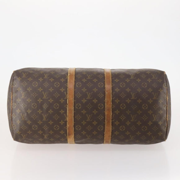 LOUIS VUITTON Monogram Keepall 55 Boston Bag M41424 LV Auth 178233