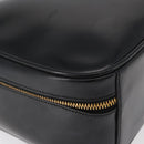 GUCCI Bamboo Hand Bag Leather 2way Black Gold Auth 178244-15