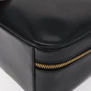 GUCCI Bamboo Hand Bag Leather 2way Black Gold Auth 178244-16