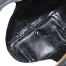 GUCCI Bamboo Hand Bag Leather 2way Black Gold Auth 178244-11