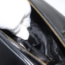 GUCCI Bamboo Hand Bag Leather 2way Black Gold Auth 178244-12