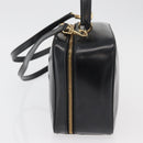 GUCCI Bamboo Hand Bag Leather 2way Black Gold Auth 178244-3