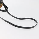 GUCCI Bamboo Hand Bag Leather 2way Black Gold Auth 178244-9