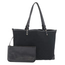 GUCCI Tote Bag Canvas Black Gold 247209 Auth 178246-1