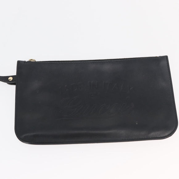 GUCCI Tote Bag Canvas Black Gold 247209 Auth 178246