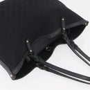 GUCCI Tote Bag Canvas Black Gold 247209 Auth 178246-6