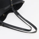 GUCCI Tote Bag Canvas Black Gold 247209 Auth 178246-7