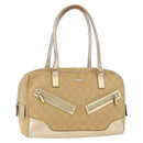 GUCCI GG Canvas Hand Bag Gold 002 1115 Auth 178250-1