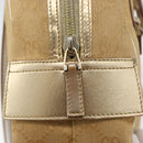 GUCCI GG Canvas Hand Bag Gold 002 1115 Auth 178250-10