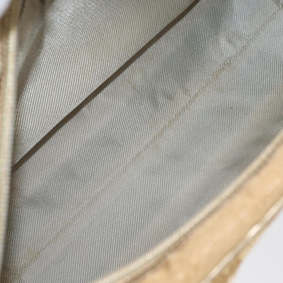 GUCCI GG Canvas Hand Bag Gold 002 1115 Auth 178250