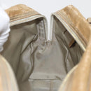 GUCCI GG Canvas Hand Bag Gold 002 1115 Auth 178250-20