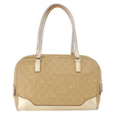 GUCCI GG Canvas Hand Bag Gold 002 1115 Auth 178250-2