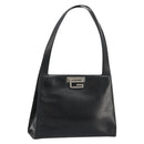GUCCI Shoulder Bag Leather Black Silver 001 3038 Auth 178252-1