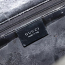 GUCCI Shoulder Bag Leather Black Silver 001 3038 Auth 178252-18