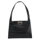 GUCCI Shoulder Bag Leather Black Silver 001 3038 Auth 178252-13